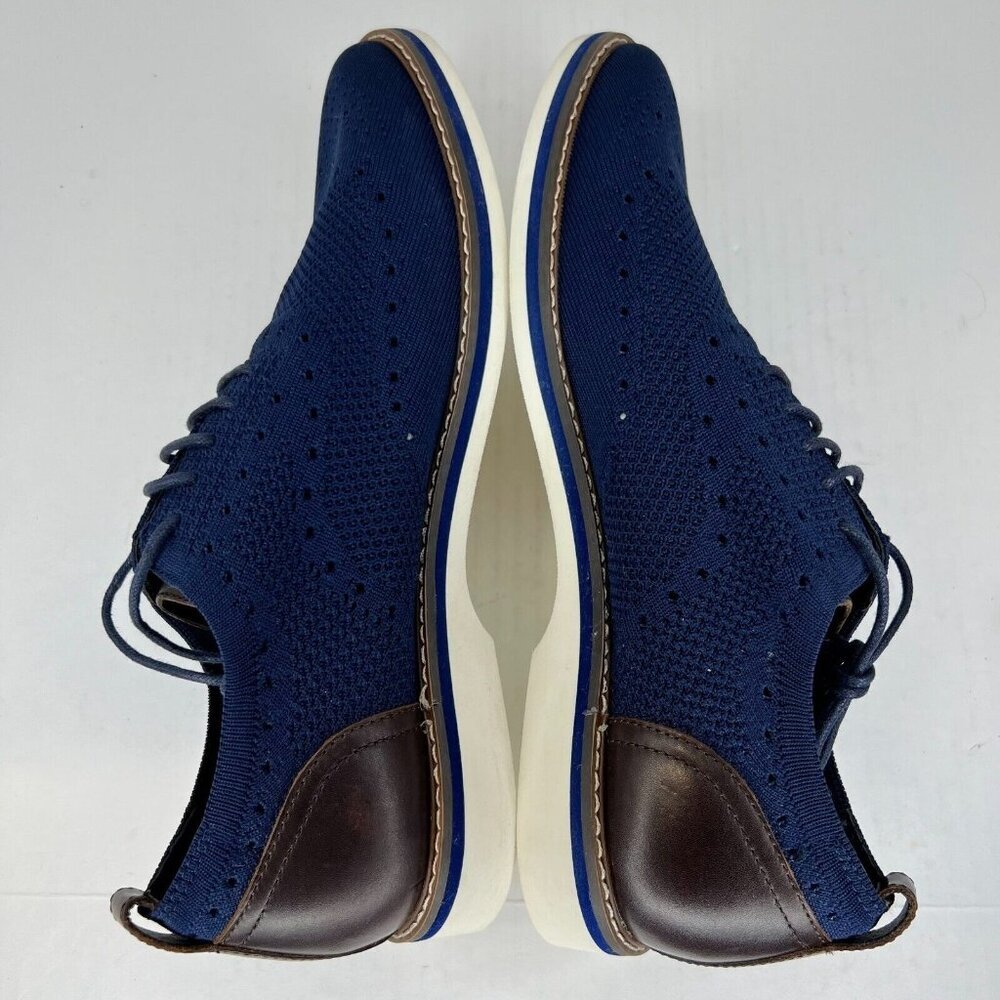 Aiden & Mason Mens AM-Albert3 Blue Oxford Wingtip Mesh Size 10.5M Casual Shoes - Picture 6 of 9